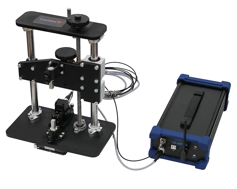 Extensometer calibration system for clip-on and laser extensometers